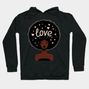 Black Women Love Cute Girl Hoodie